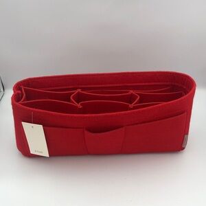 Red Felt Tote Bag Organizer Insert